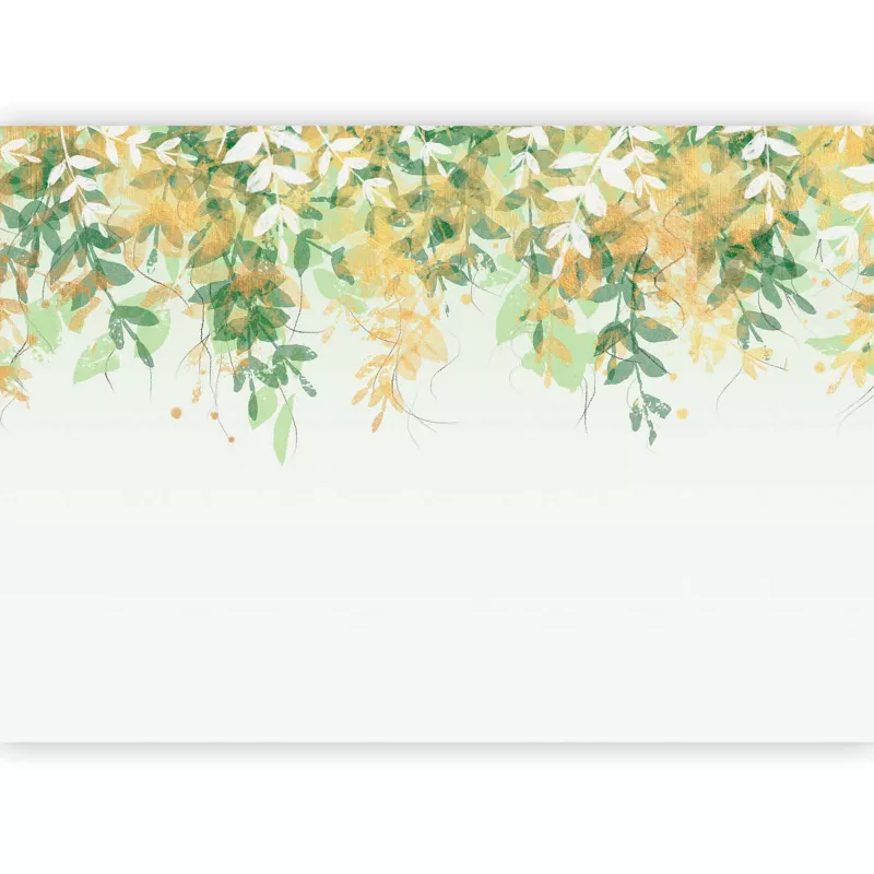 Fototapeta flizelinowa Artgeist 170 g/m2 wodoodporna Liście biała 350×256 (7 części) 10115aa rolka 1 szt