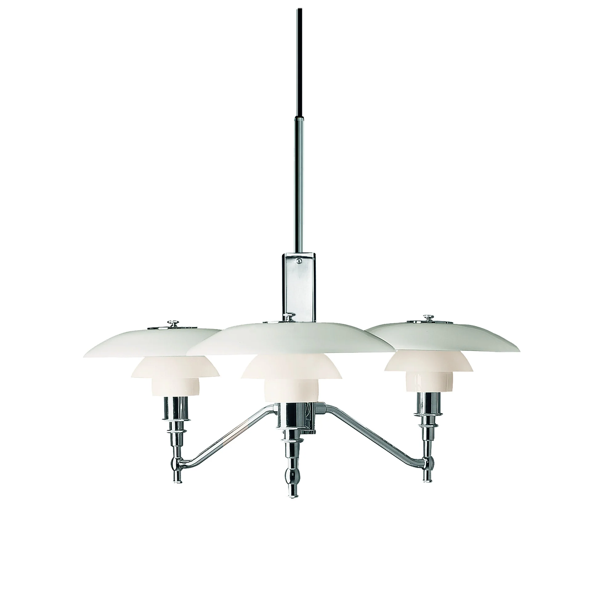 Lampa wisząca PH 3/2 ACADEMY biały z chromowanym wykończeniem