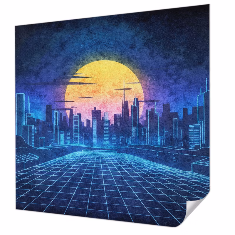 Fototapeta samoprzylepna Tulup 250×250 cm Futurystyczny pejzaż Tapeta Do Biura, Przedpokoju, Salonu 1 szt.