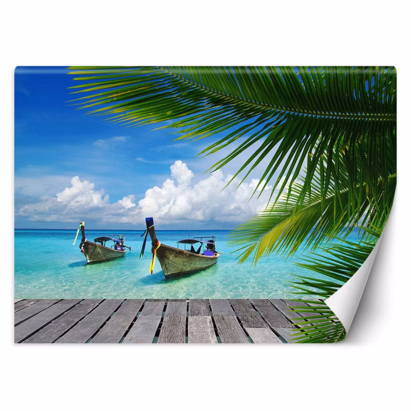 Fototapeta Feeby Tropikalna plaża palmy natura 450×315 1 szt