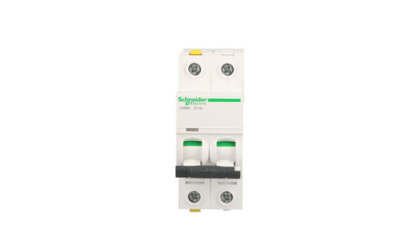 Wyłącznik nadprądowy 2P D 1A 6kA AC iC60N-D1-2 Acti9 A9F05201