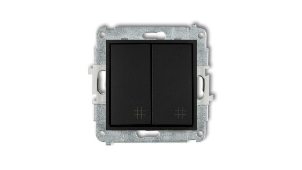 Mechanizm łącznika podwójnego krzyżowego Karlik Mini 12MWP-66 czarny mat