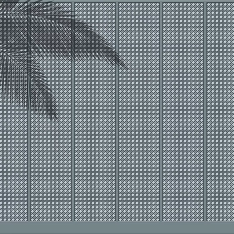 fototapeta Sanders & Sanders liście palmowe niebieskim 424 x 280 cm – 1 rol.