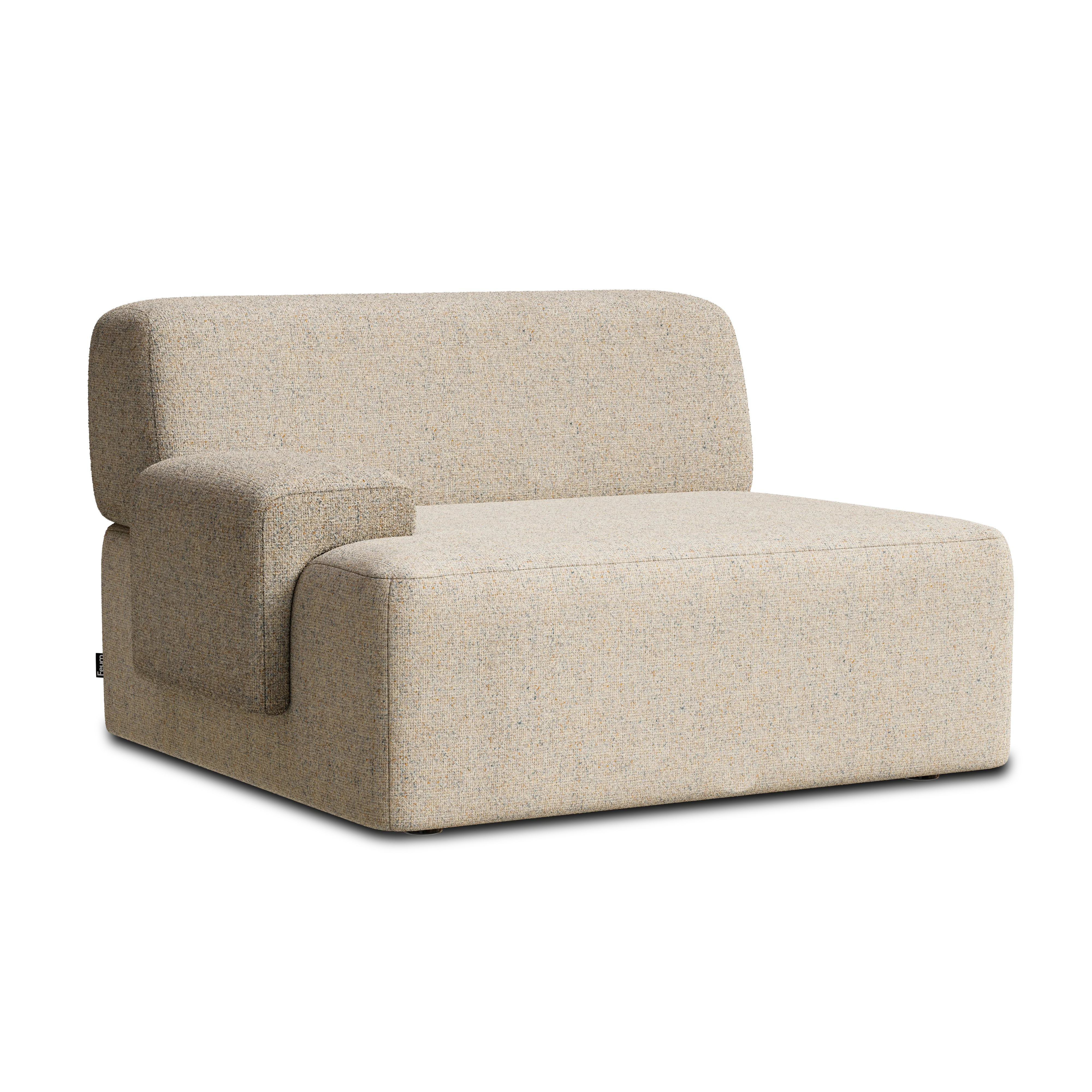 Sofa modułowa UMI – element lewostronny beżowy
