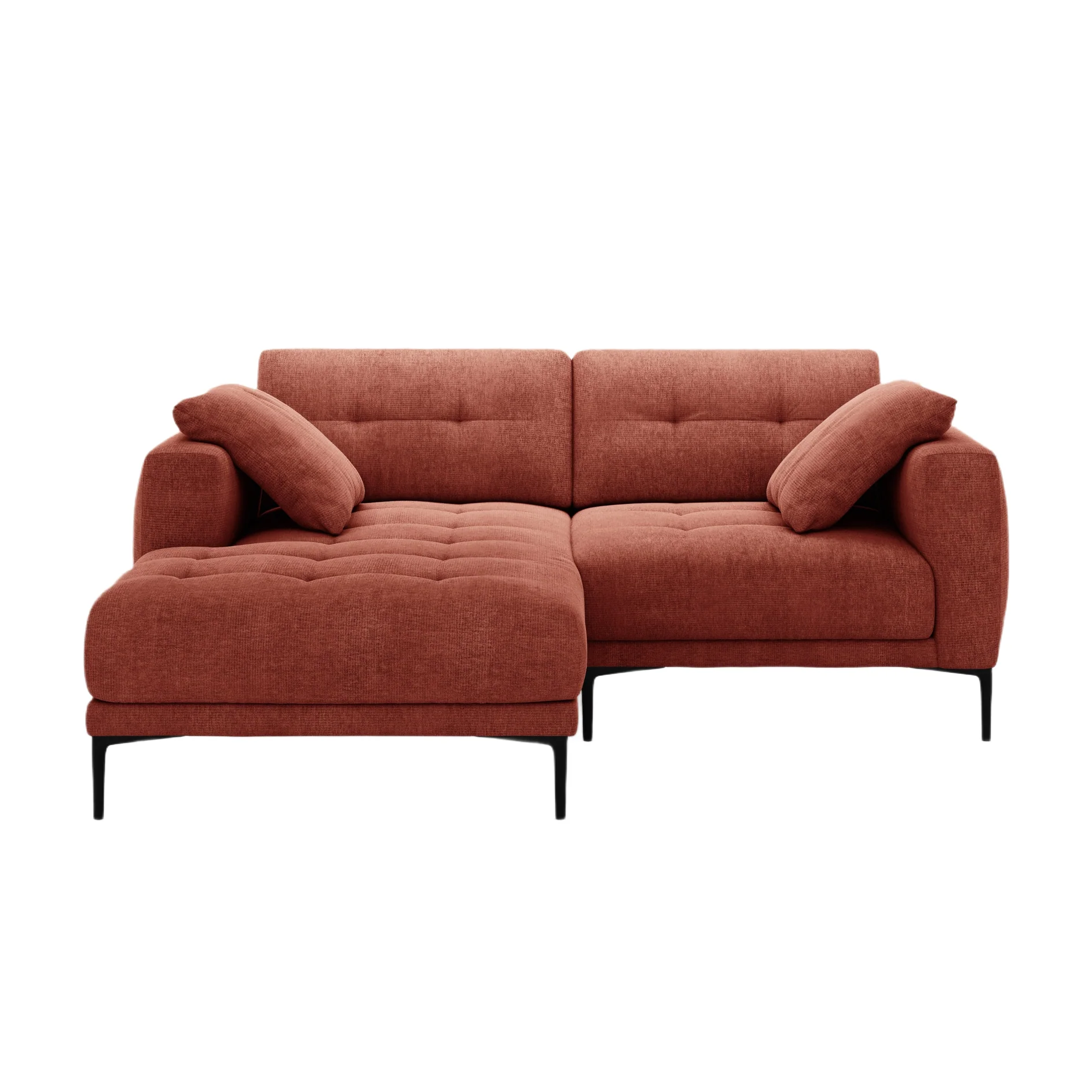 Sofa narożna lewostronna BEMY koralowy szenil
