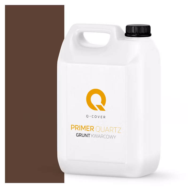 Grunt Kwarcowy pod Tynk Dekoracyjny Q-Cover Ciemnobrązowy D823 3KG