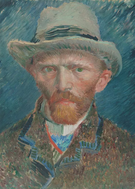 fototapeta Sanders & Sanders Autoportret Vincenta van Gogha niebieskim 200 x 279 cm – 1 rol.