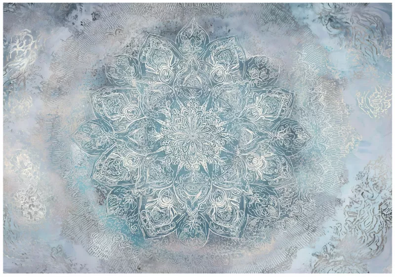 Fototapeta WALLARENA Do Sypialni Salonu Na Flizelinie Mandala Beton 400×280 cm 1 szt.