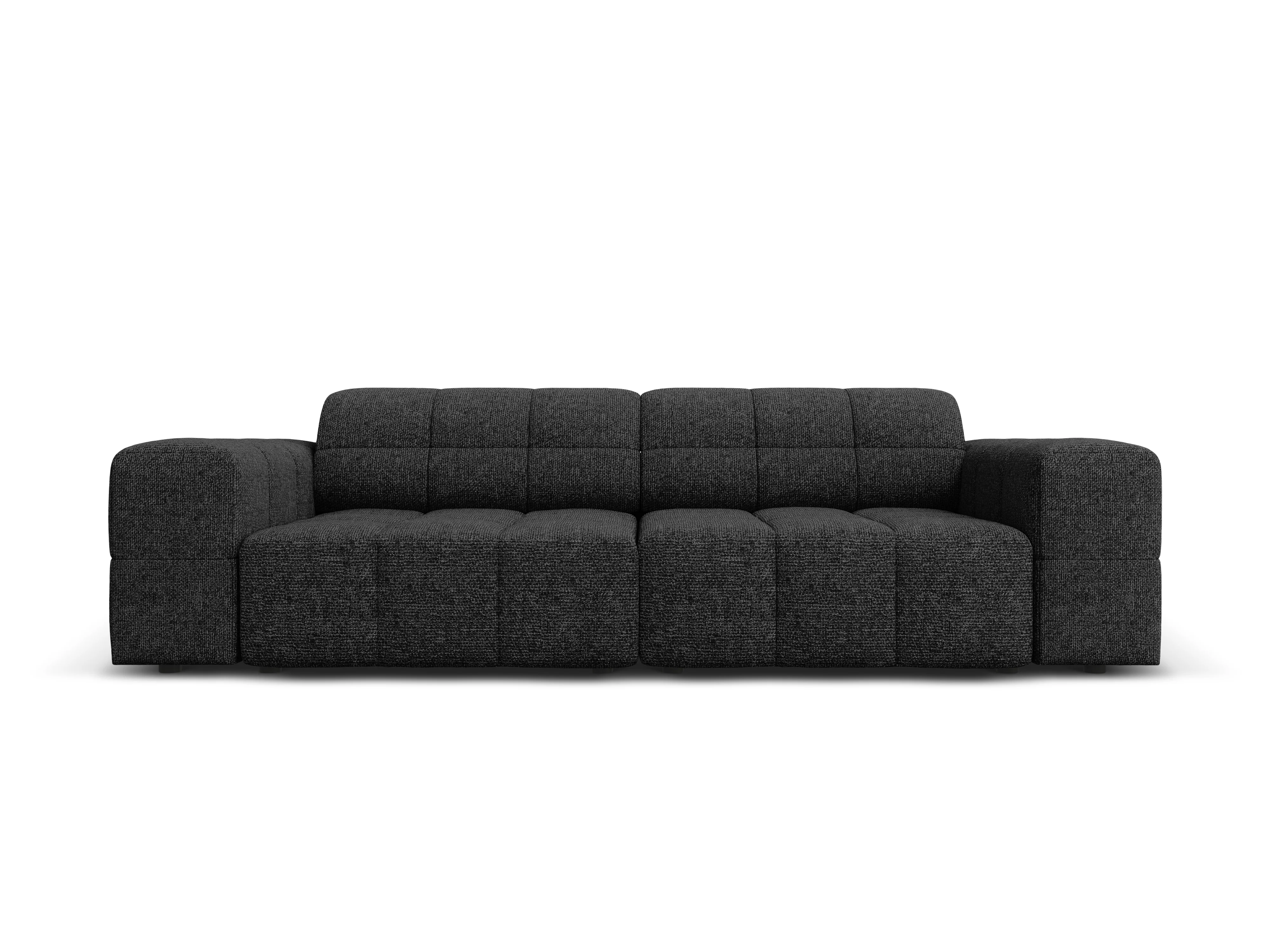 Sofa 3-osobowa CHICAGO czarny szenil