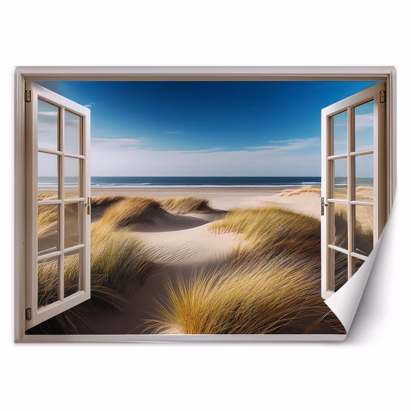 Fototapeta Feeby Widok z okna Morze Plaża Krajobraz 400×280 1 szt