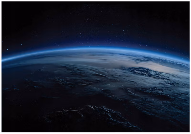 Fototapeta WALLARENA Dla Dzieci Na Flizelinie Ziemia Planety Kosmos Niebieski 400×280 cm 16039VX8 1 szt.