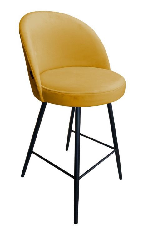 Hoker niski TANEW VELVET musztardowy/curry ATOS 1 szt.
