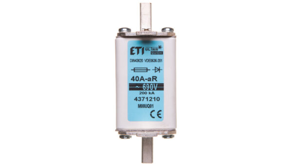 Wkładka bezpiecznikowa NH00 40A aR 690V 004371210
