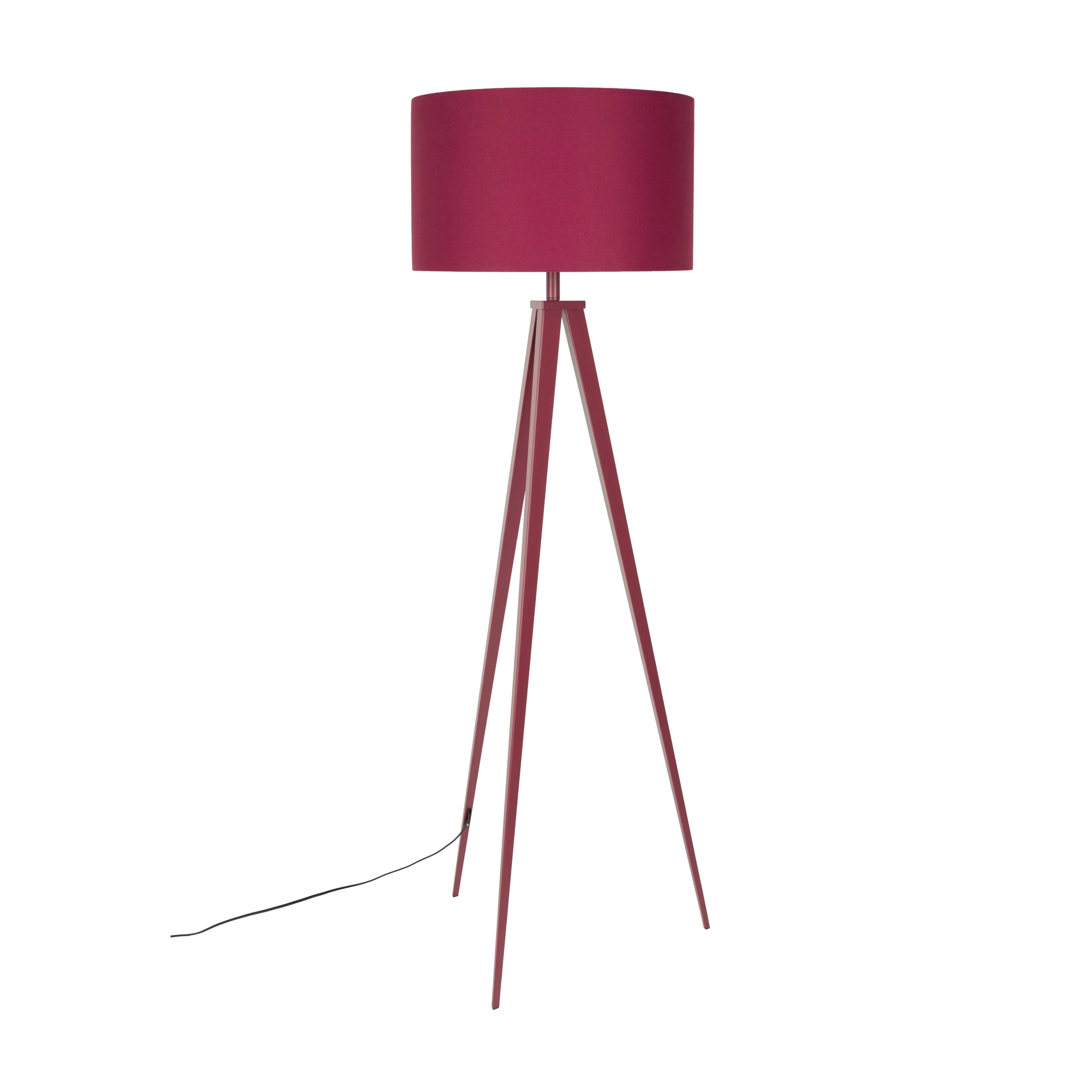 Lampa podłogowa TRIPOD czerwony trójnóg