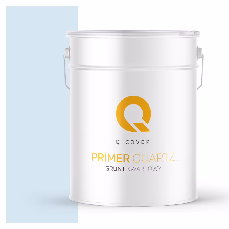 Grunt Kwarcowy pod Tynk Silikonowy Q-Cover Biel złamana w niebieski F111 15KG
