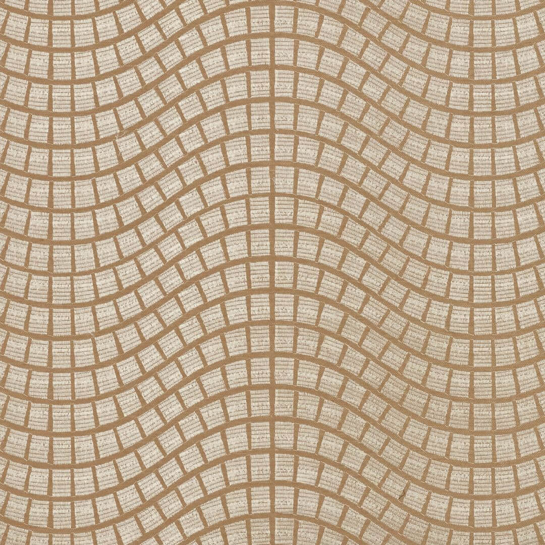 Tapeta z włókna roślinnego z geometrycznym wzorem ONSEN – BEIGE NATUREL beżowy