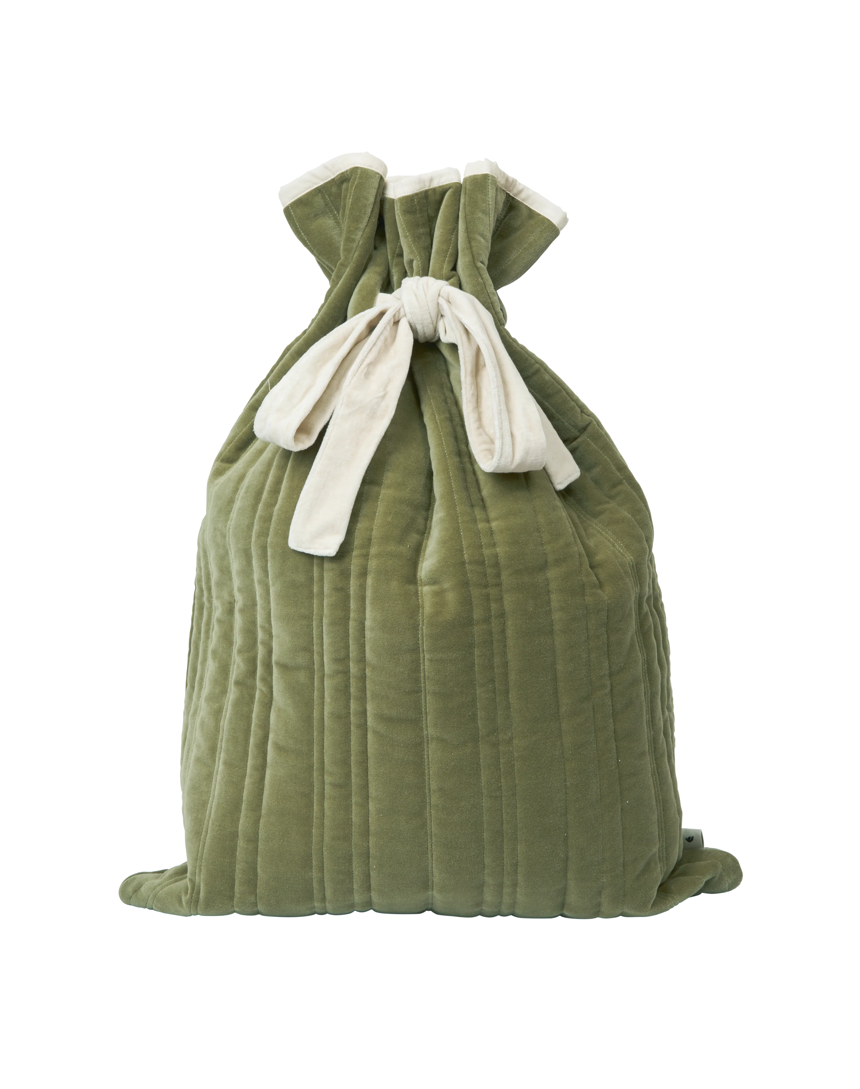 Worek na prezenty VARI QUILTED SACK zielony z białym