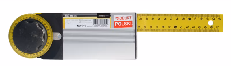 Kątomierz aluminiowy nastawny Home Tools 350 mm – zawieszka papierowa – 1 szt.