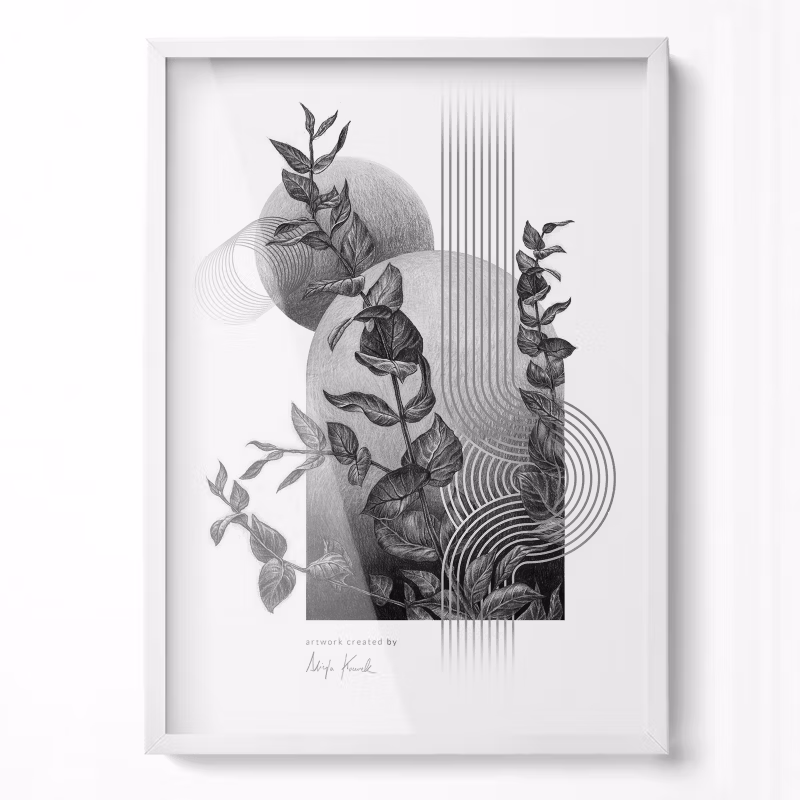 Funkcjonalna Ramka Do Aranżacji Wnętrz Wallfluent 50×70 cm Biała 1 szt.