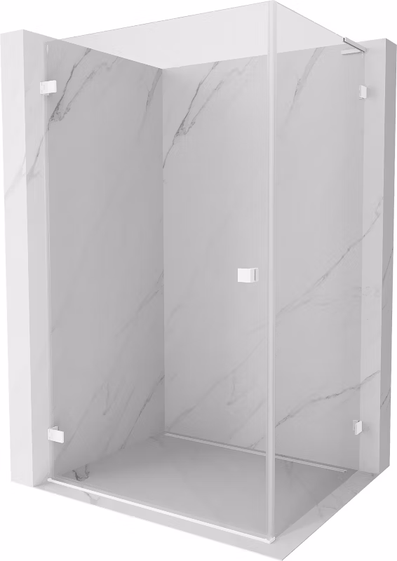 Kabina prysznicowa Mexen Lunar-B L biała 95×80 cm 1 szt.