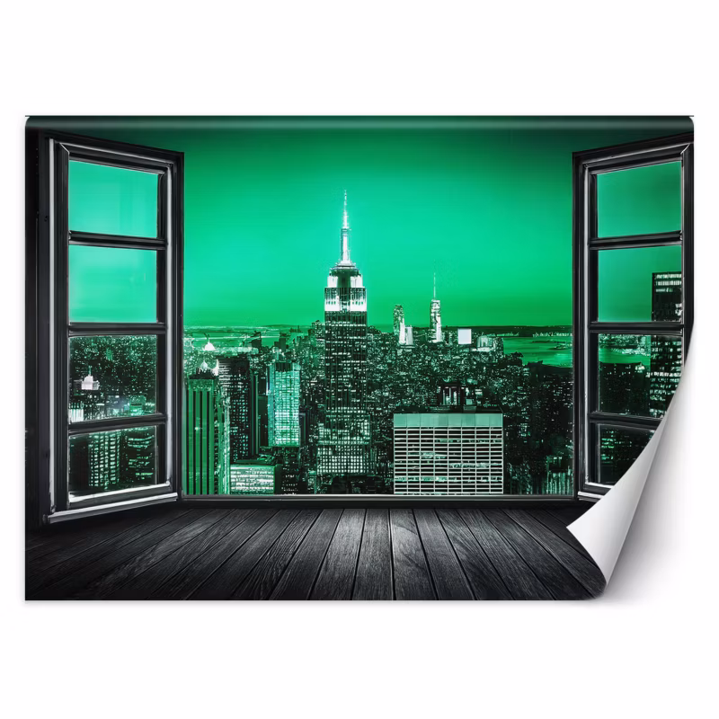 Fototapeta Feeby Widok z okna Zielone Miasto 200×140 1 szt