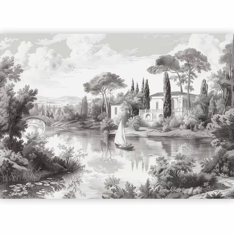 Fototapeta flizelinowa Artgeist 110g/m2 Pejzaże szara 300×210 (6 części) 10047aa rolka 1 szt