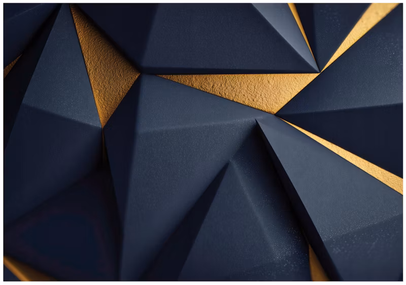 Fototapeta WALLARENA Do Sypialni Salonu Na Flizelinie Abstrakcja Glamour Geometryczna Niebieski 250×175 cm 16325VX5 1 szt.