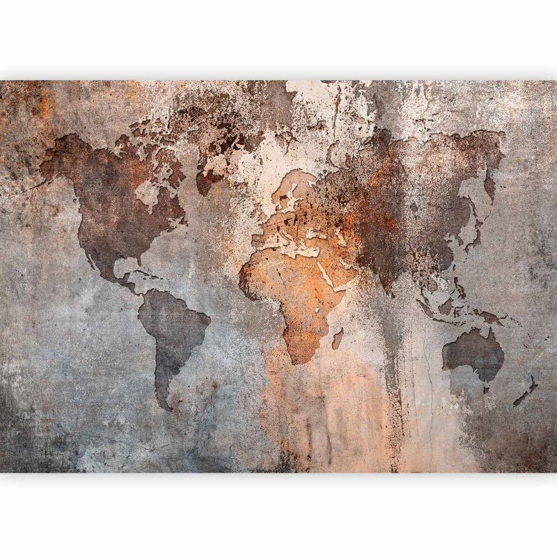 Fototapeta flizelinowa Artgeist 170 g/m2 wodoodporna Mapy beżowa 200×140 (4 części) 10003aa rolka 1 szt