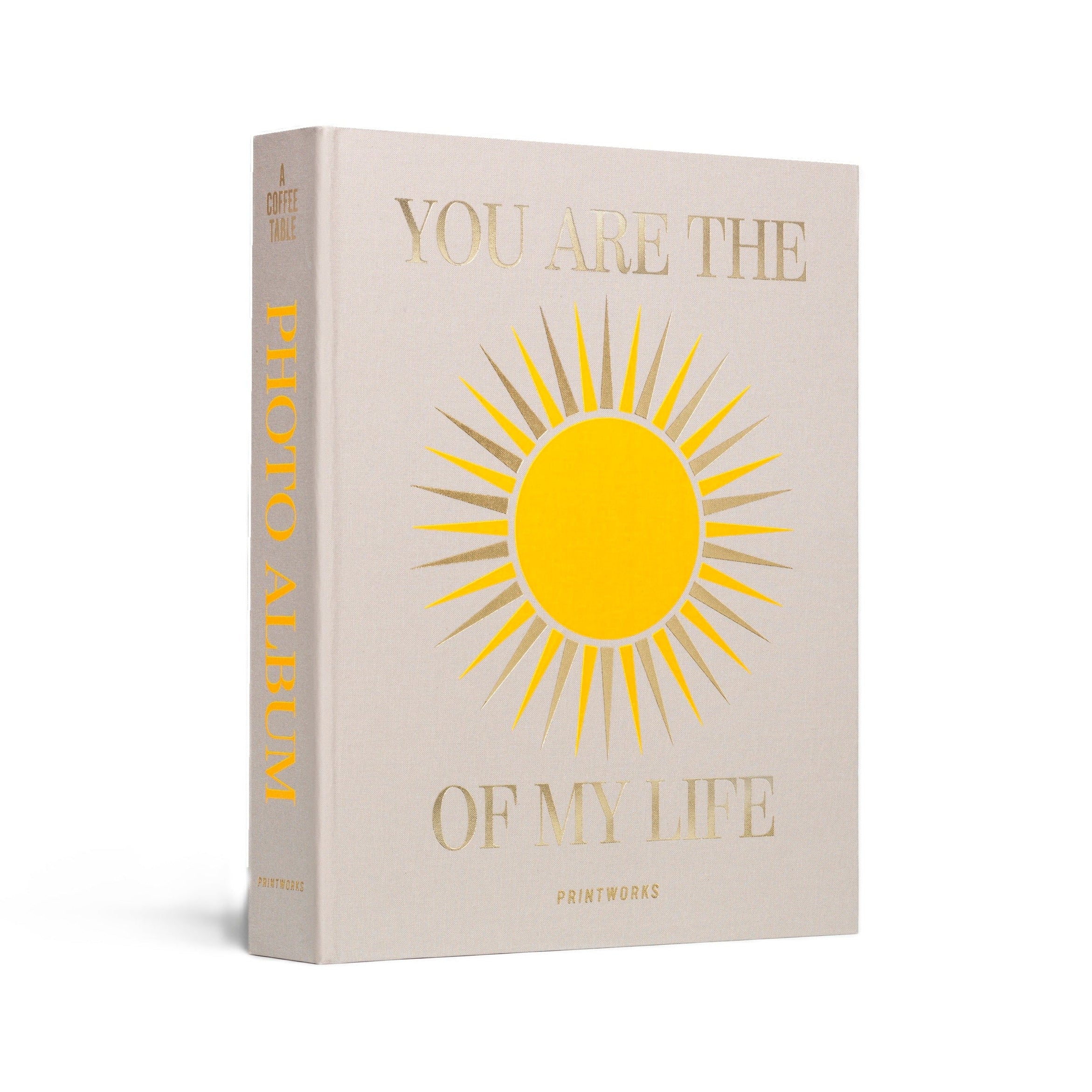 Album na zdjęcia YOU ARE THE SUNSHINE beżowy z żółtym