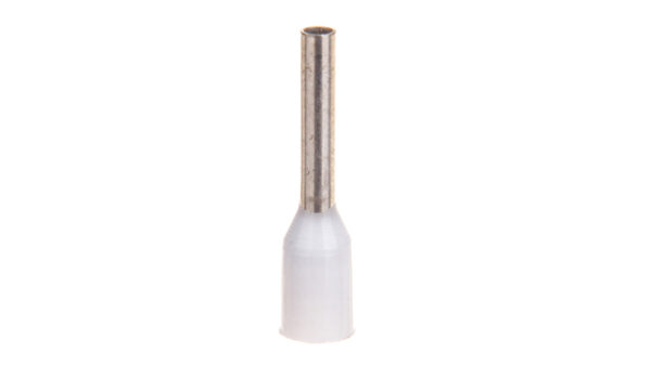 Końcówka tulejkowa izolowana TI 0,75mm2/8mm biała cynowana TI0,75L8DE /100szt./