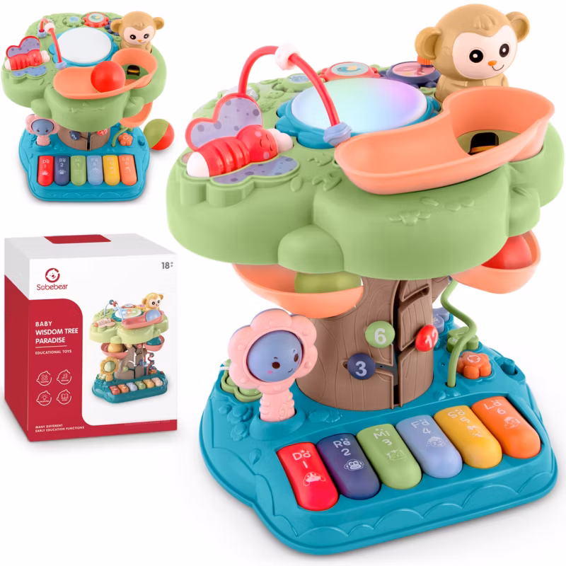 Interaktywny sorter edukacyjny Ricokids RK-816 pianino muzyka LED 1szt.