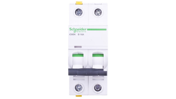 Wyłącznik nadprądowy 2P B 16A 6kA AC iC60N-B16-2 Acti9 A9F03216