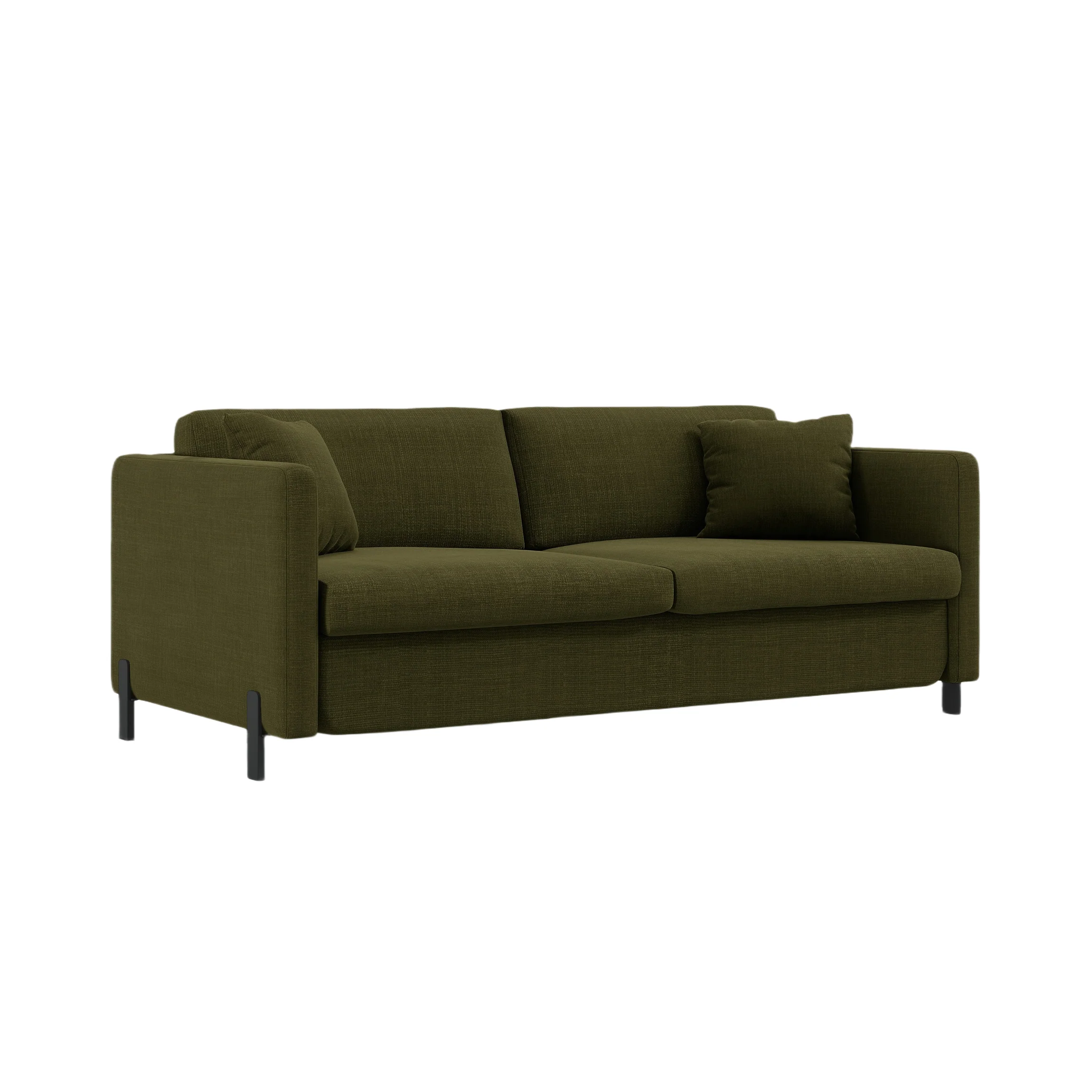 Sofa 2-osobowa z funkcją spania GLORIA zielony szenil