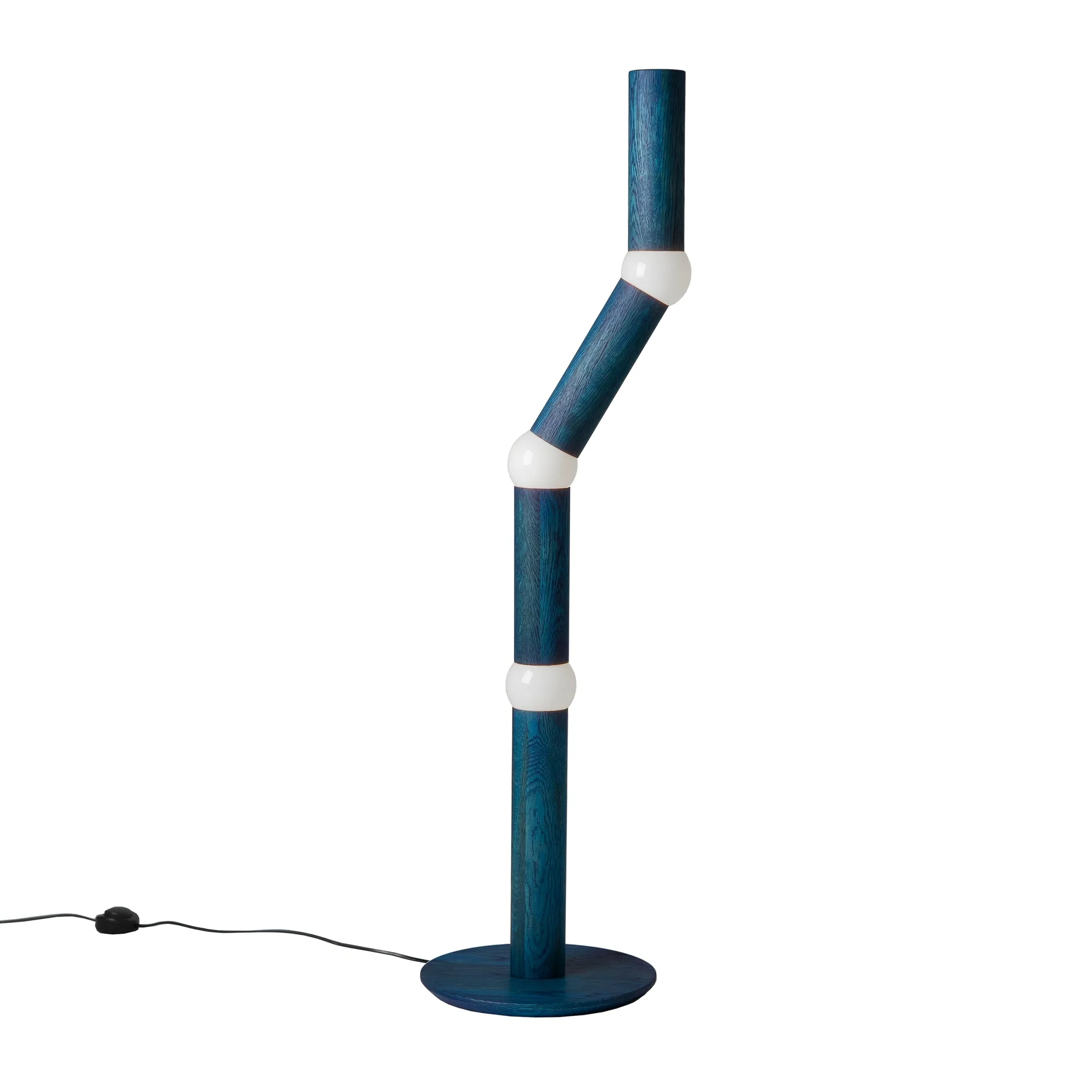 Lampa podłogowa LIGHTBONE niebieski dąb