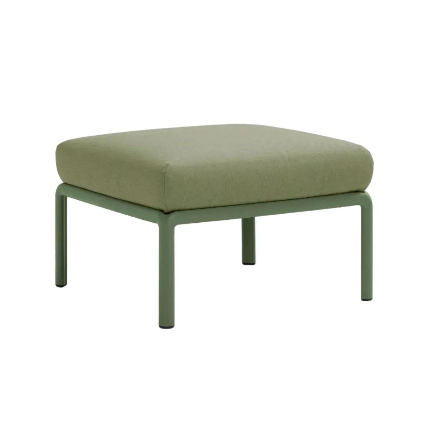 Puf zewnętrzny KOMODO ciemnozielony Sunbrella® z agave zieloną podstawą