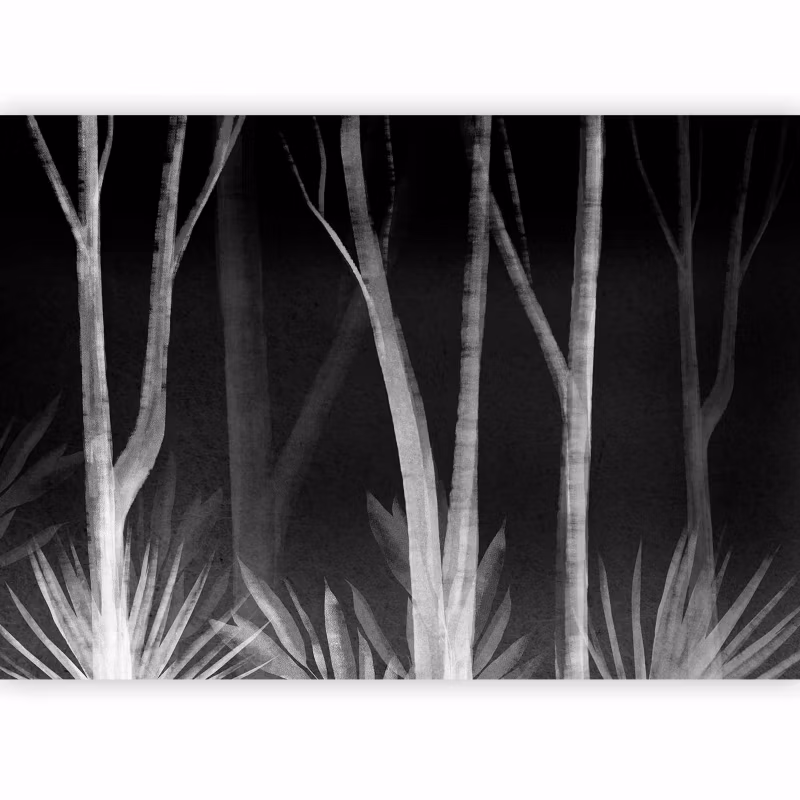Fototapeta flizelinowa Artgeist 170 g/m2 wodoodporna Liście czarna 450×315 (9 części) 10086ac rolka 1 szt
