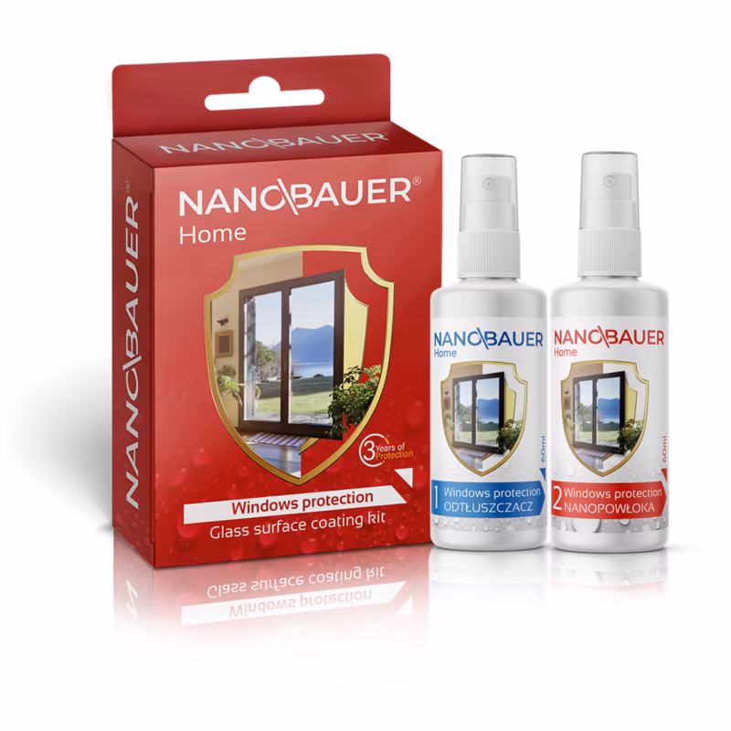 Impregnat do okien i szyb szkła NANOBAUER 2x100ml 1 szt