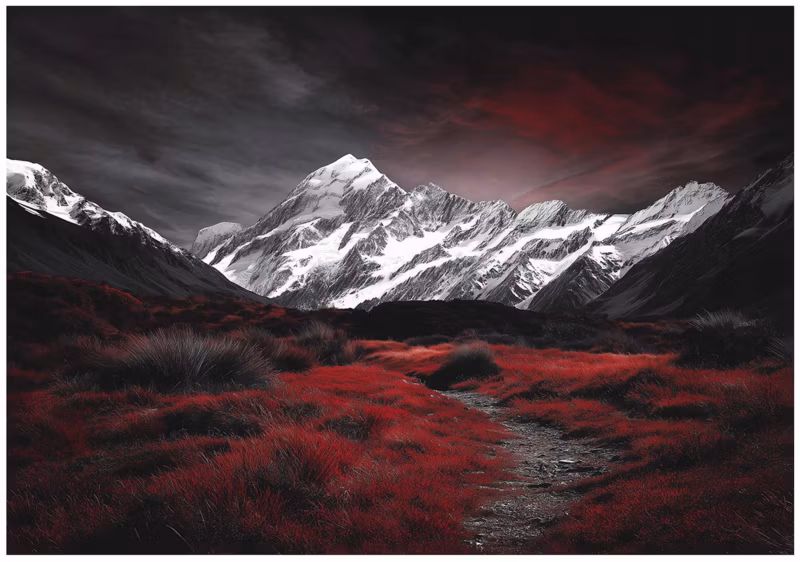Fototapeta WALLARENA Do Sypialni Salonu Na Flizelinie Góry Krajobraz Natura Czarny 250×175 cm 16392VX5 1 szt.