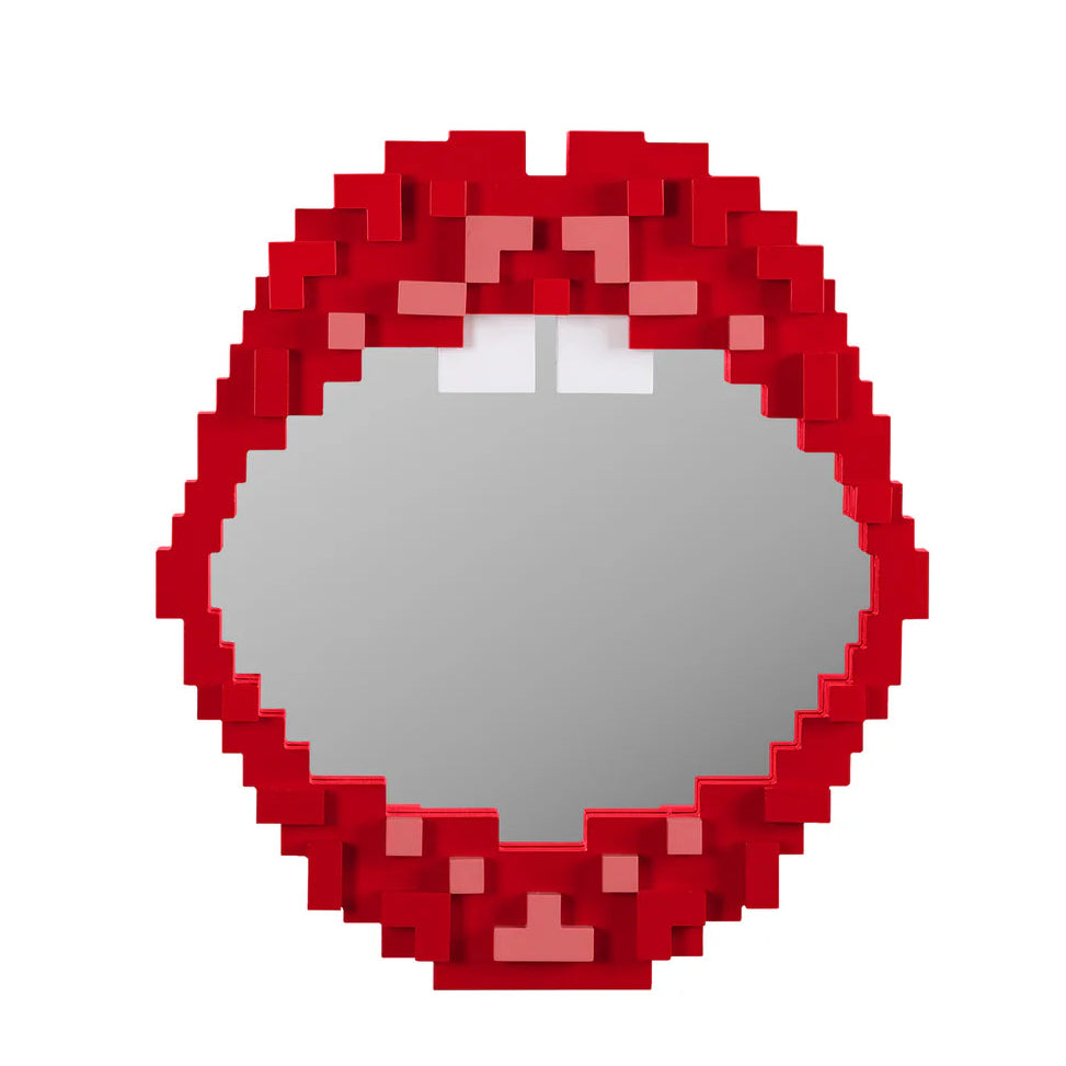 Lustro PIXEL – MOUTH czerwony