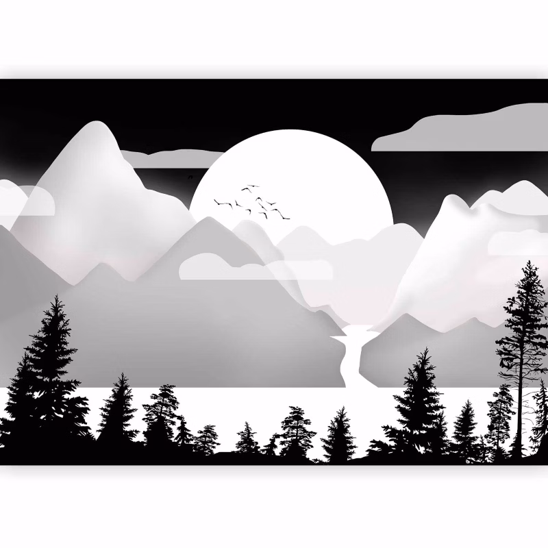 Fototapeta samoprzylepna Artgeist Dla dzieci czarna 196×140 (4 części) 10015ab rolka 1 szt