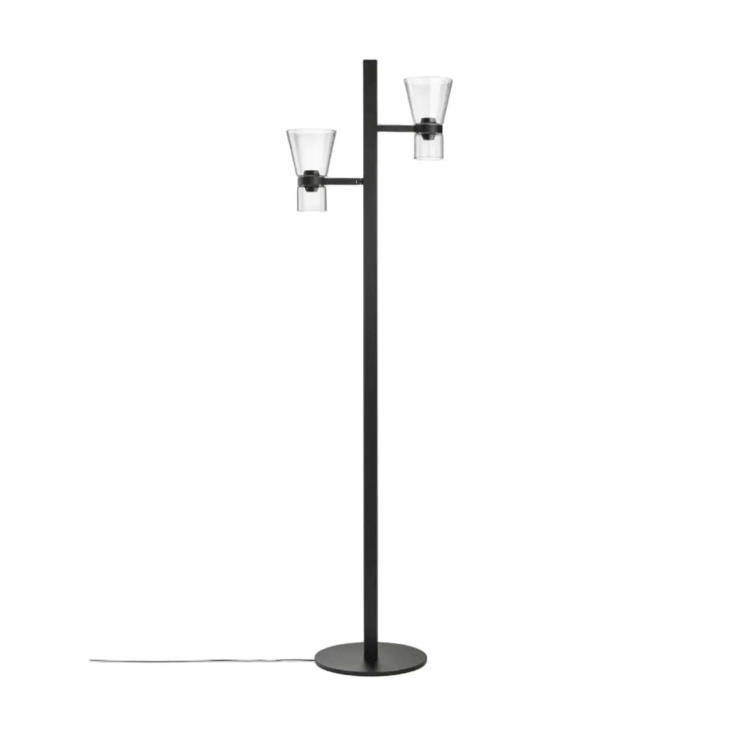 Lampa podłogowa dwupunktowa NOCTURNE CONE czarny