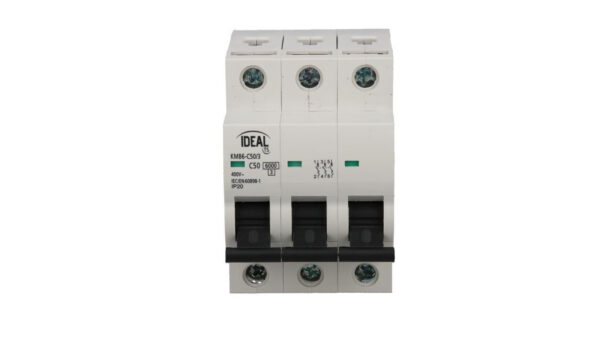 Wyłącznik nadprądowy 3P C 50A 6kA AC KMB6-C50/3 VDE 23169