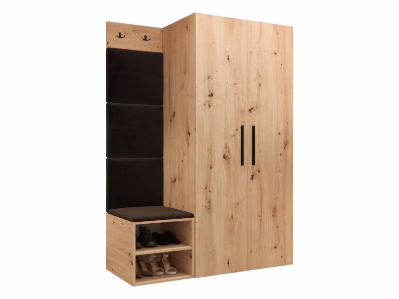 Garderoba MIRJAN 24 Medi IV dąb artisan + brązowy 1 kpl.