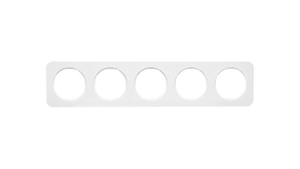 Berker R.1 Ramka pięciokrotna IP20 biała 10152189
