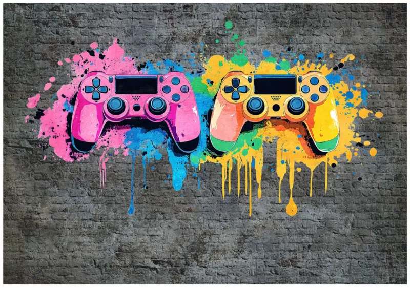 Fototapeta Na Flizelinie WALLARENA 250×175 cm Tapeta Dziecięca Dla Chłopca Gaming 1 szt.