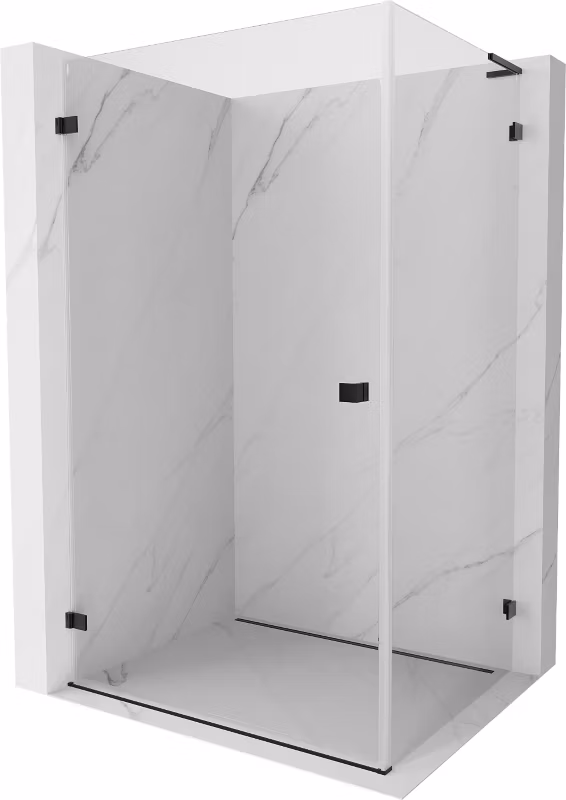 Kabina prysznicowa Mexen Lunar-B L czarna 95×90 cm 1 szt.