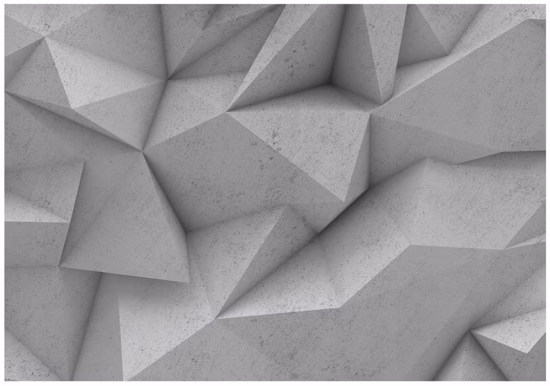 Fototapeta WALLARENA Do Sypialni Salonu Na Flizelinie 3D Beton Abstrakcja Szary 416×254 cm 16373VEXXXL 1 szt.