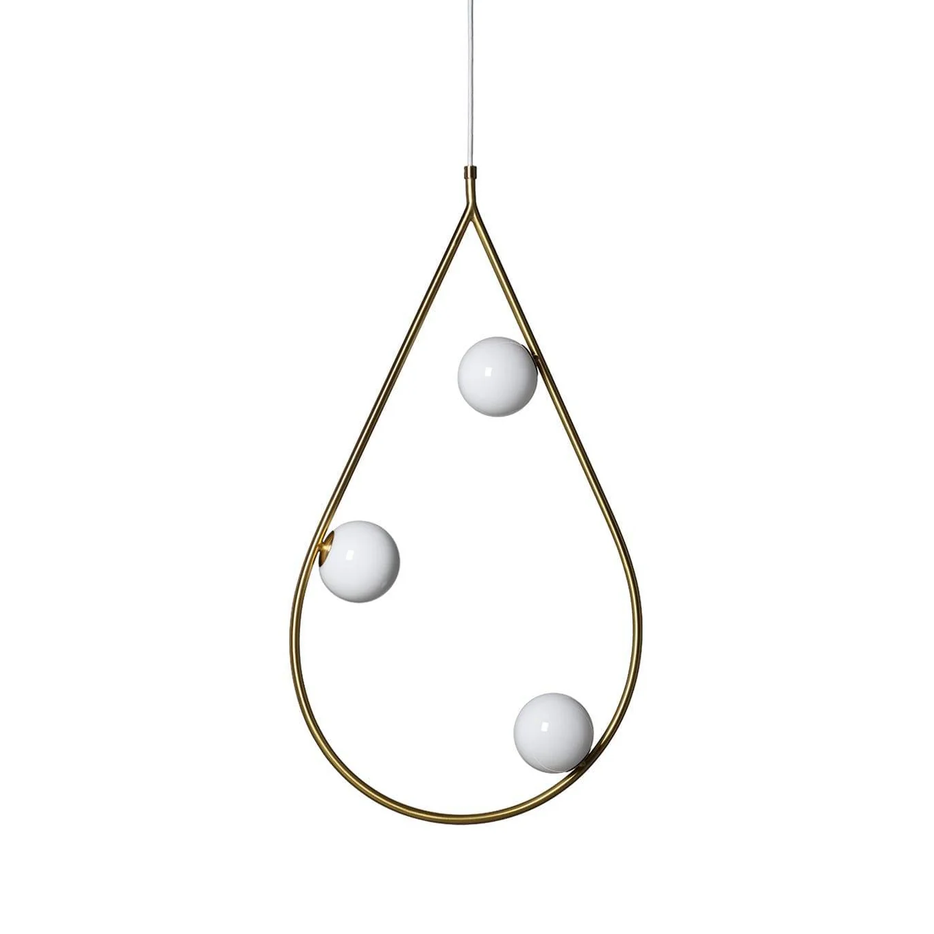 Lampa wisząca PEARLS GRAND mosiężny