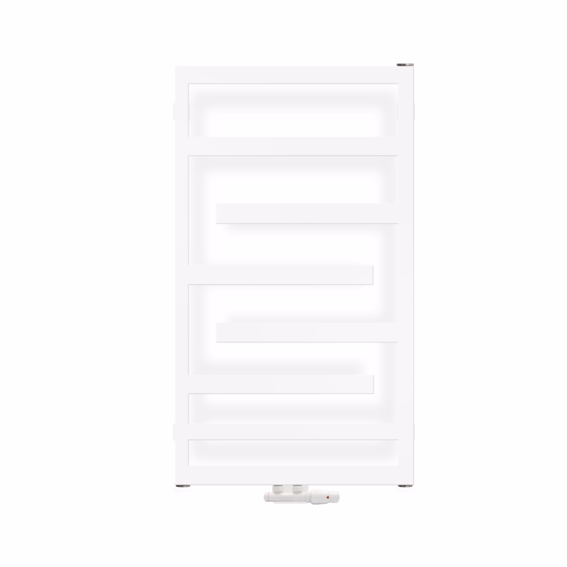 Grzejnik łazienkowy Oltens Flamma 88×50 cm biały drabinkowy moc 361W dolne podłączenie 1 szt.
