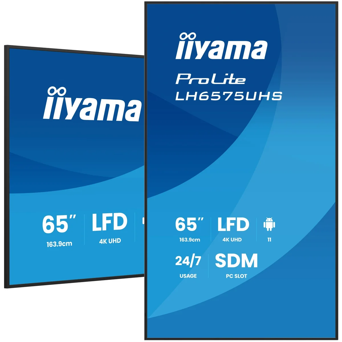 Profesjonalny monitor Digital Signage iiyama ProLite LH6575UHS-B2AG 65” 4K UHD IPS LED, 24/7, Android, iiSignage² LH6575UHS-B2AG